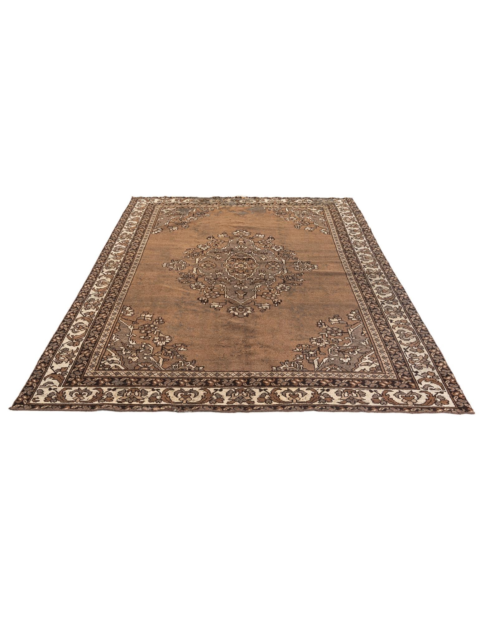 6' 6 x 9' 1 Hand Knotted Ultra Vintage Persian Wool Rug
