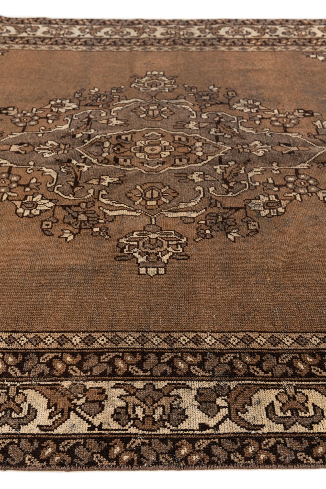 6' 6 x 9' 1 Hand Knotted Ultra Vintage Persian Wool Rug