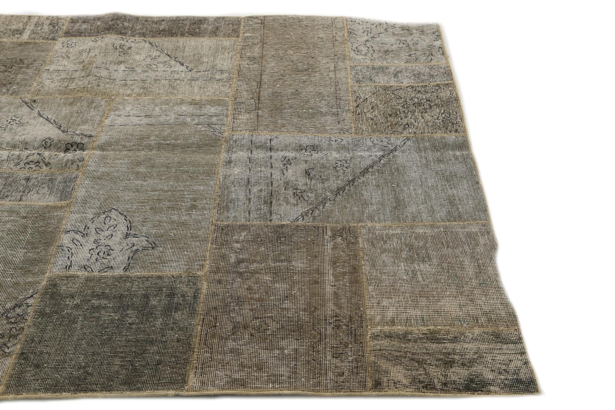 5' x 6' 5 Hand Knotted Ultra Vintage Persian Wool Rug