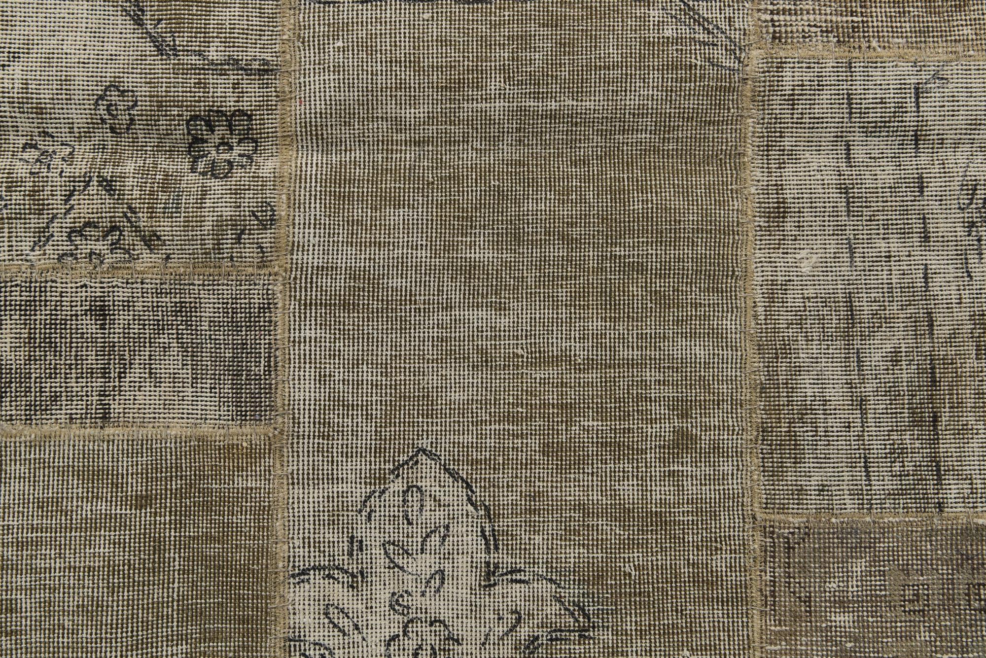 5' x 6' 5 Hand Knotted Ultra Vintage Persian Wool Rug