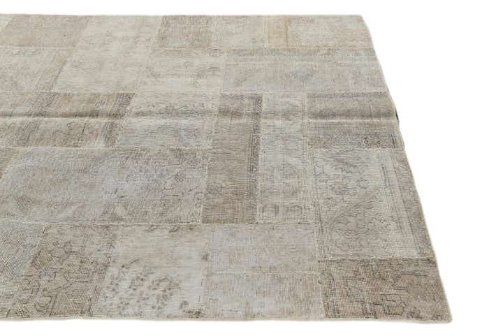 5' 8 x 8' Hand Knotted Ultra Vintage Persian Wool Rug