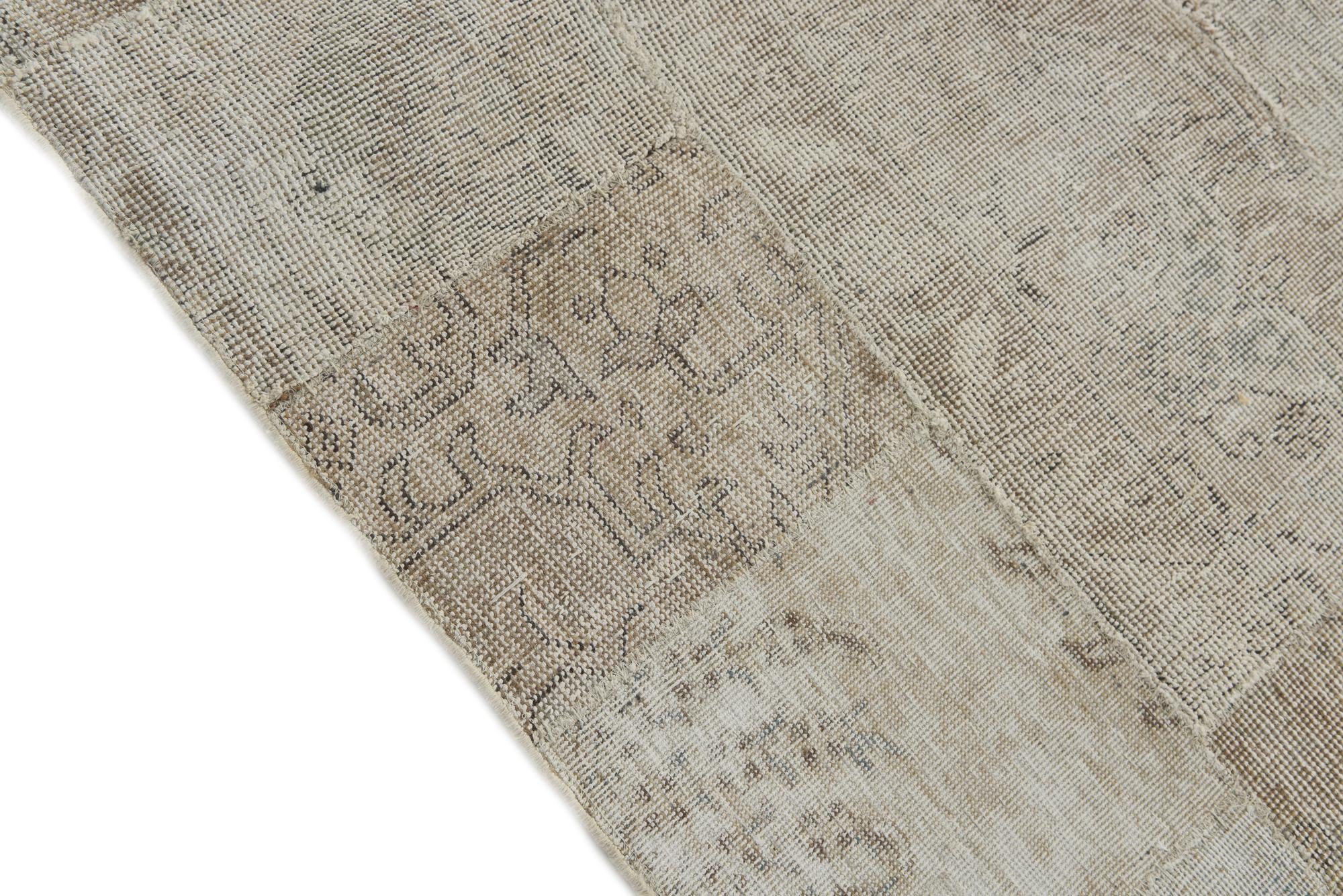 5' 8 x 8' Hand Knotted Ultra Vintage Persian Wool Rug