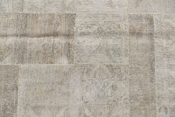 5' 8 x 8' Hand Knotted Ultra Vintage Persian Wool Rug