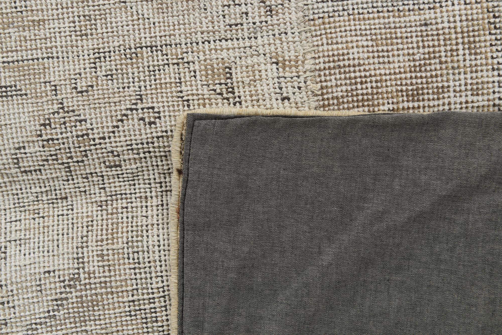 5' 8 x 8' Hand Knotted Ultra Vintage Persian Wool Rug