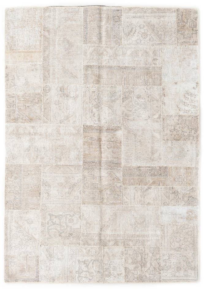 Detail image of 5' 8 x 8' Hand Knotted Ultra Vintage Persian Wool Rug