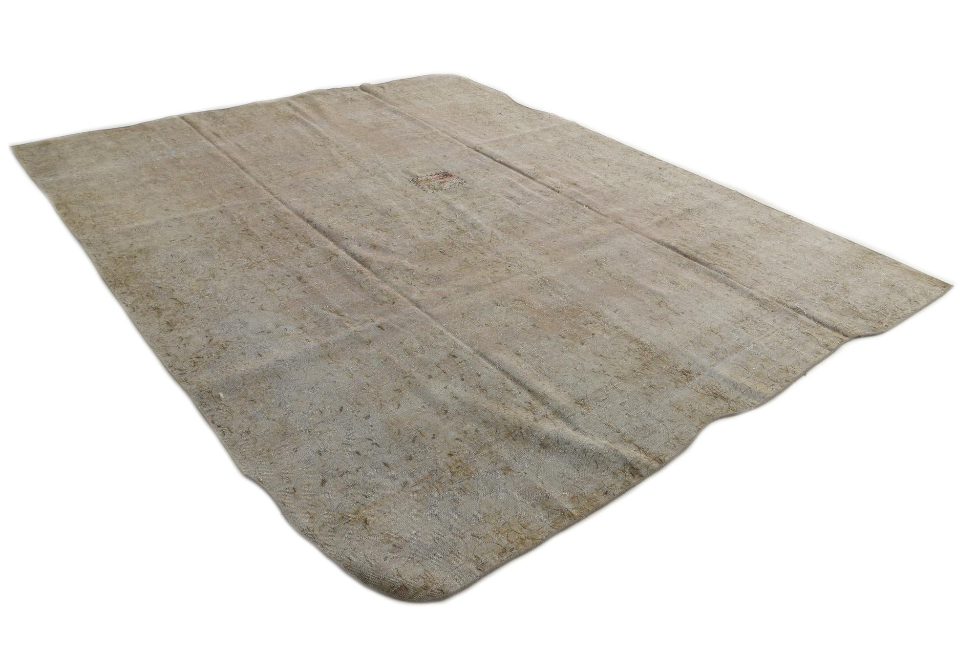9' x 11' 2 Hand Knotted Ultra Vintage Persian Wool Rug