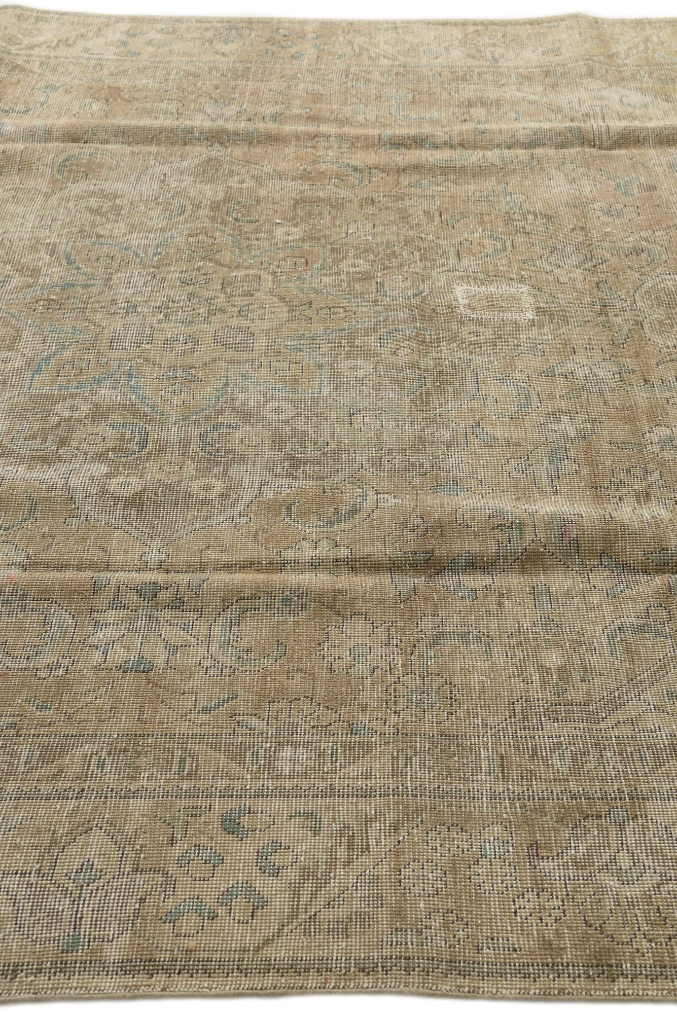 7' 6 x 11' Hand Knotted Ultra Vintage Persian Wool Rug