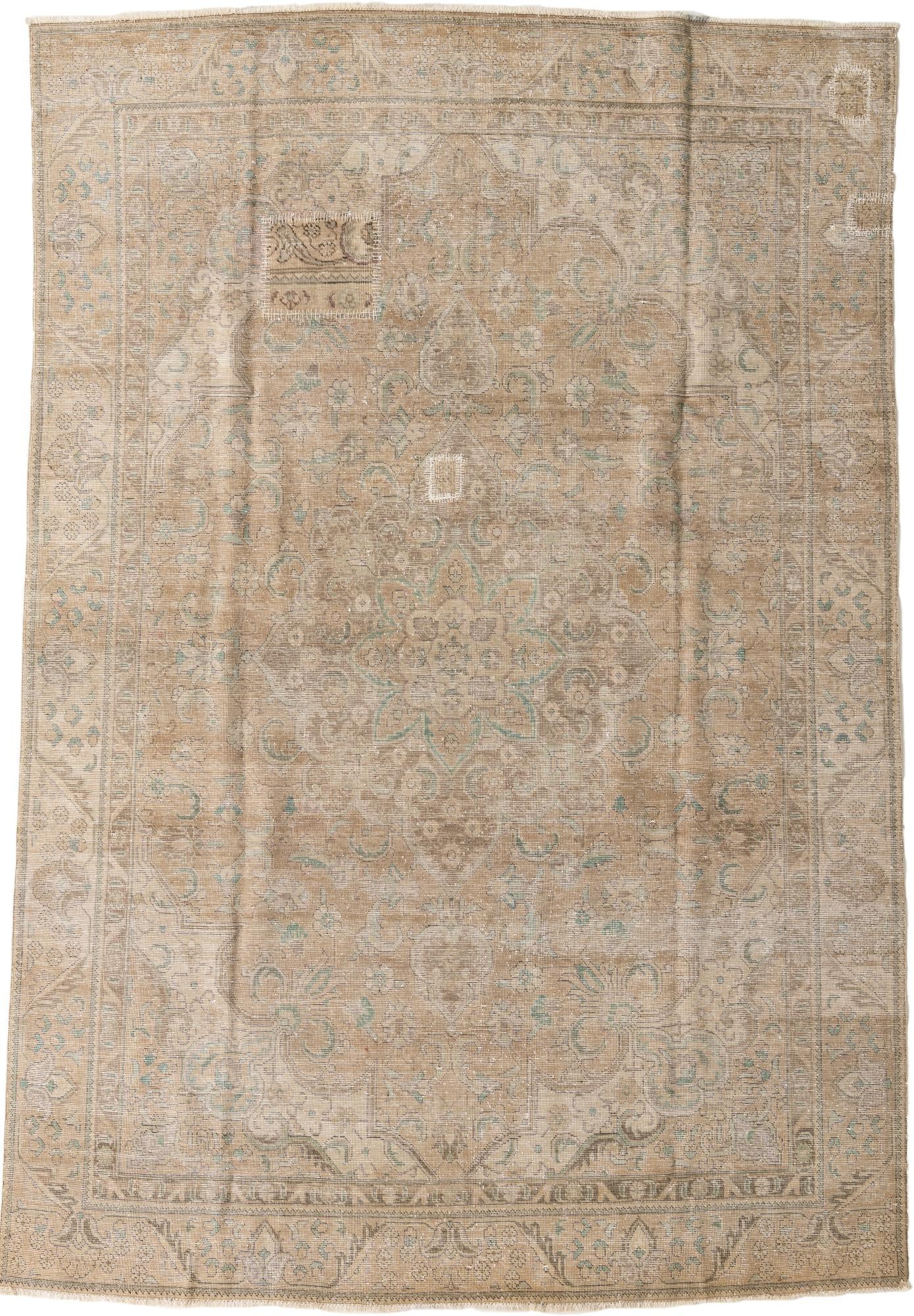 7' 6 x 11' Hand Knotted Ultra Vintage Persian Wool Rug