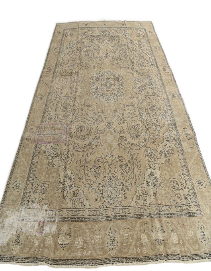 Detail image of 9' x 12' 3  Hand Knotted Ultra Vintage Persian Wool Rug