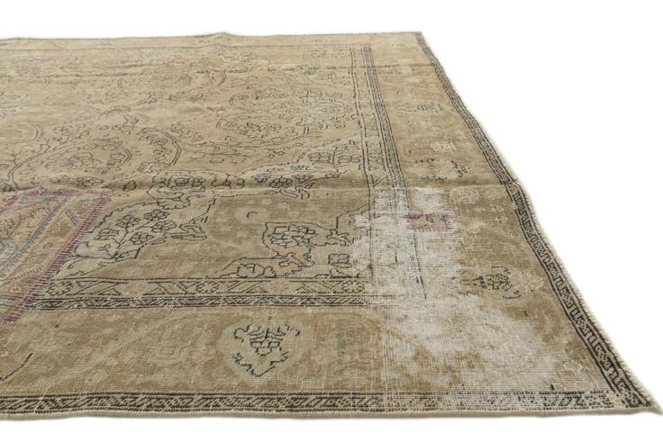 Detail image of 9' x 12' 3 Hand Knotted Ultra Vintage Persian Wool Rug