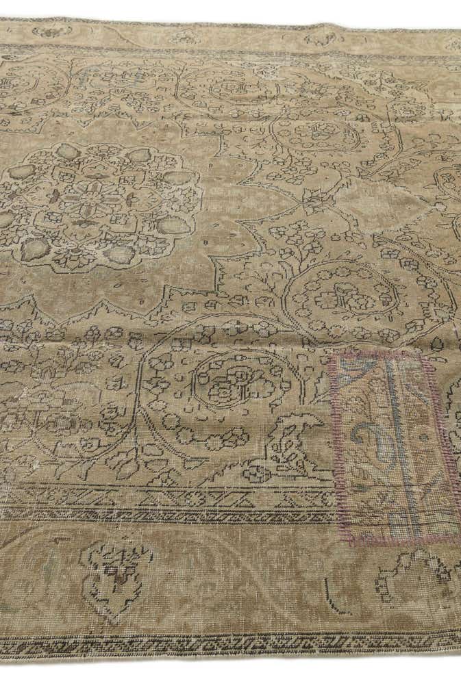 9' x 12' 3 Hand Knotted Ultra Vintage Persian Wool Rug