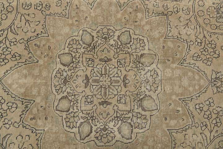 9' x 12' 3 Hand Knotted Ultra Vintage Persian Wool Rug