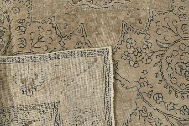 9' x 12' 3 Hand Knotted Ultra Vintage Persian Wool Rug