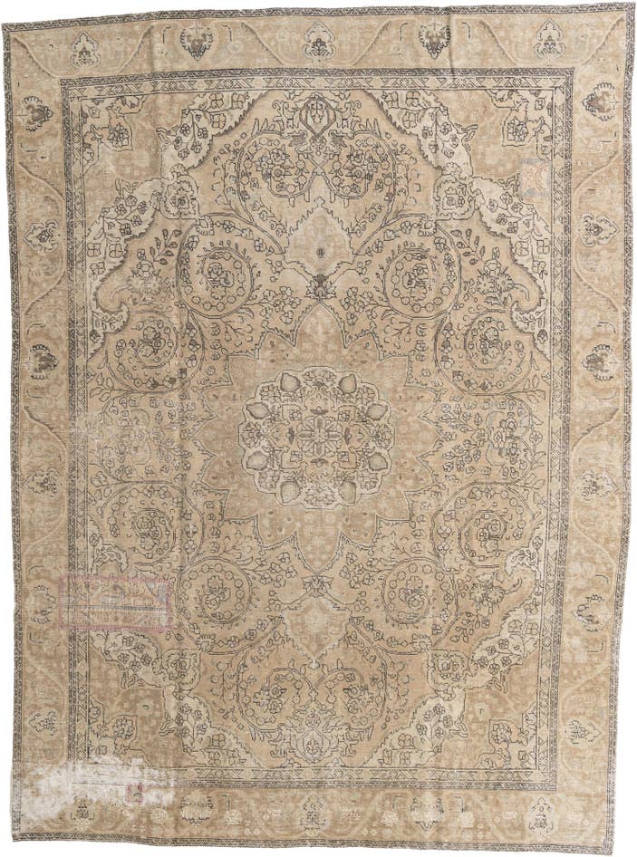 Detail image of 9' x 12' 3 Hand Knotted Ultra Vintage Persian Wool Rug