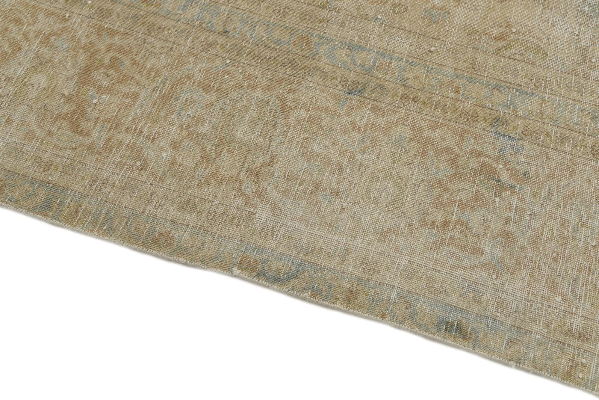 9' x 12' 3 Hand Knotted Ultra Vintage Persian Wool Rug