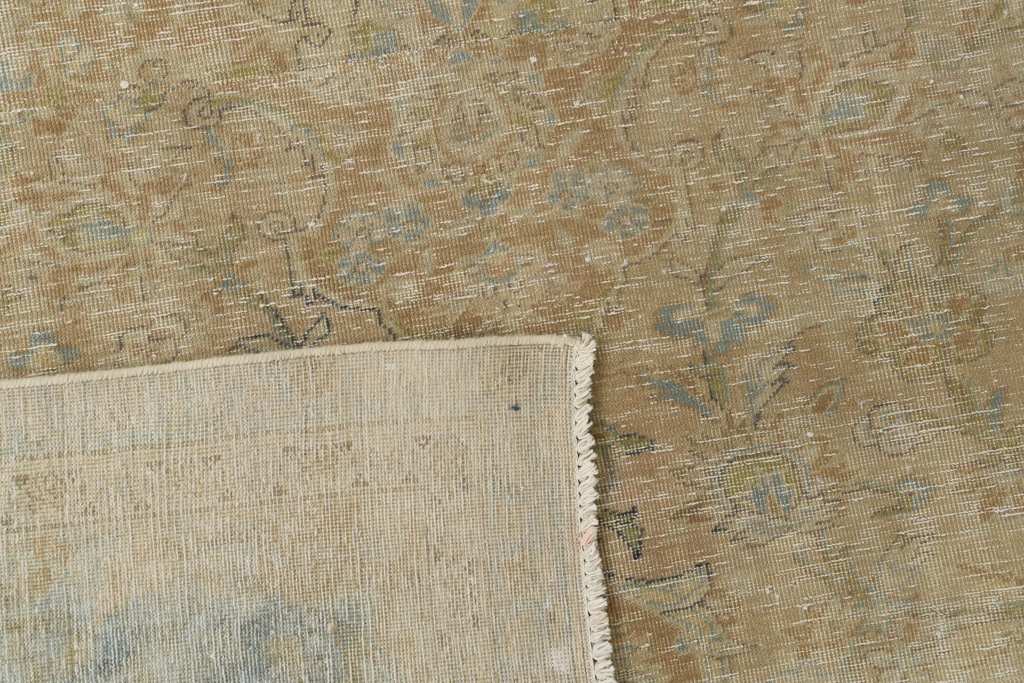 9' x 12' 3 Hand Knotted Ultra Vintage Persian Wool Rug
