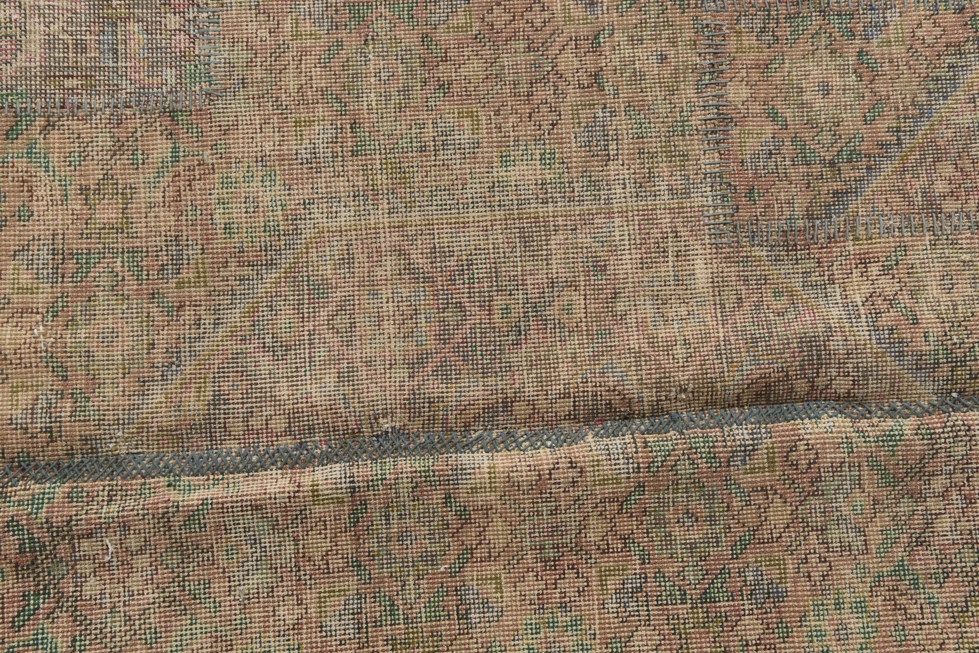 6' 5 x 9' 3 Hand Knotted Ultra Vintage Persian Wool Rug