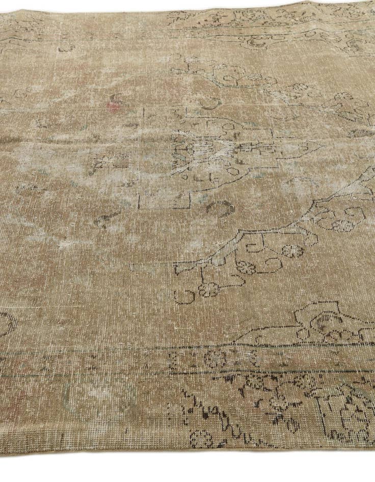 Detail image of 7' 3 x 10' 2  Hand Knotted Ultra Vintage Persian Wool Rug