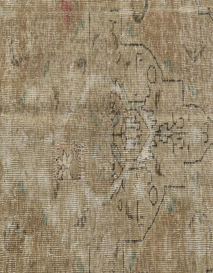 Detail image of 7' 3 x 10' 2  Hand Knotted Ultra Vintage Persian Wool Rug