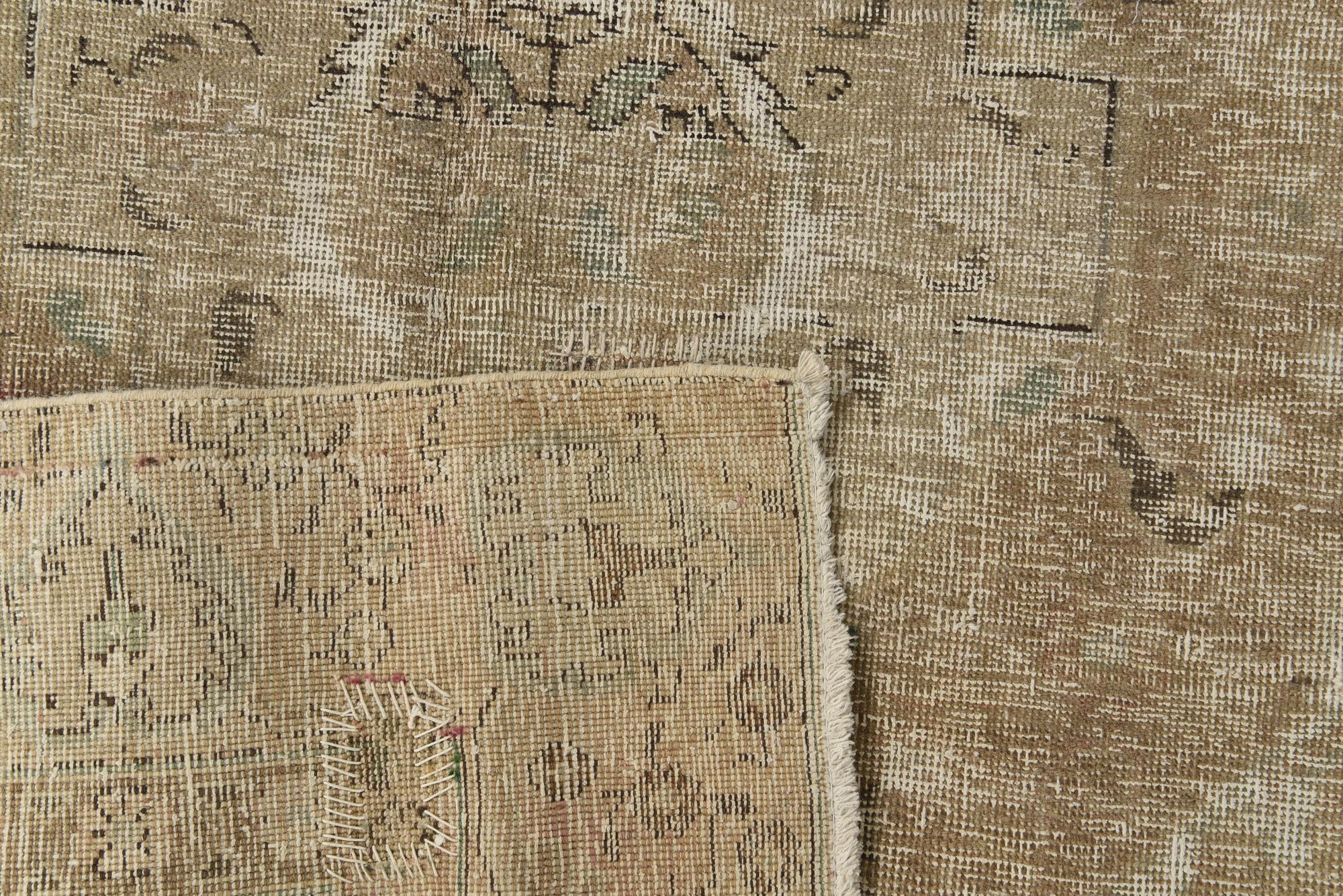 7' 3 x 10' 2 Hand Knotted Ultra Vintage Persian Wool Rug