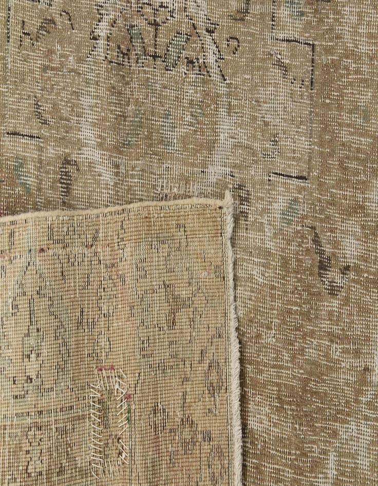 Detail image of 7' 3 x 10' 2  Hand Knotted Ultra Vintage Persian Wool Rug