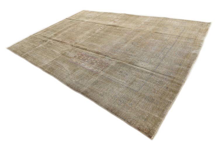 Detail image of 9' 3 x 13' Hand Knotted Ultra Vintage Persian Wool Rug
