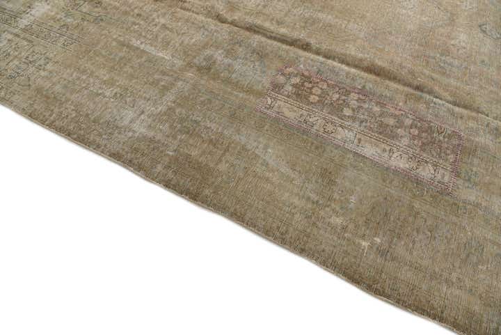 9' 3 x 13' Hand Knotted Ultra Vintage Persian Wool Rug