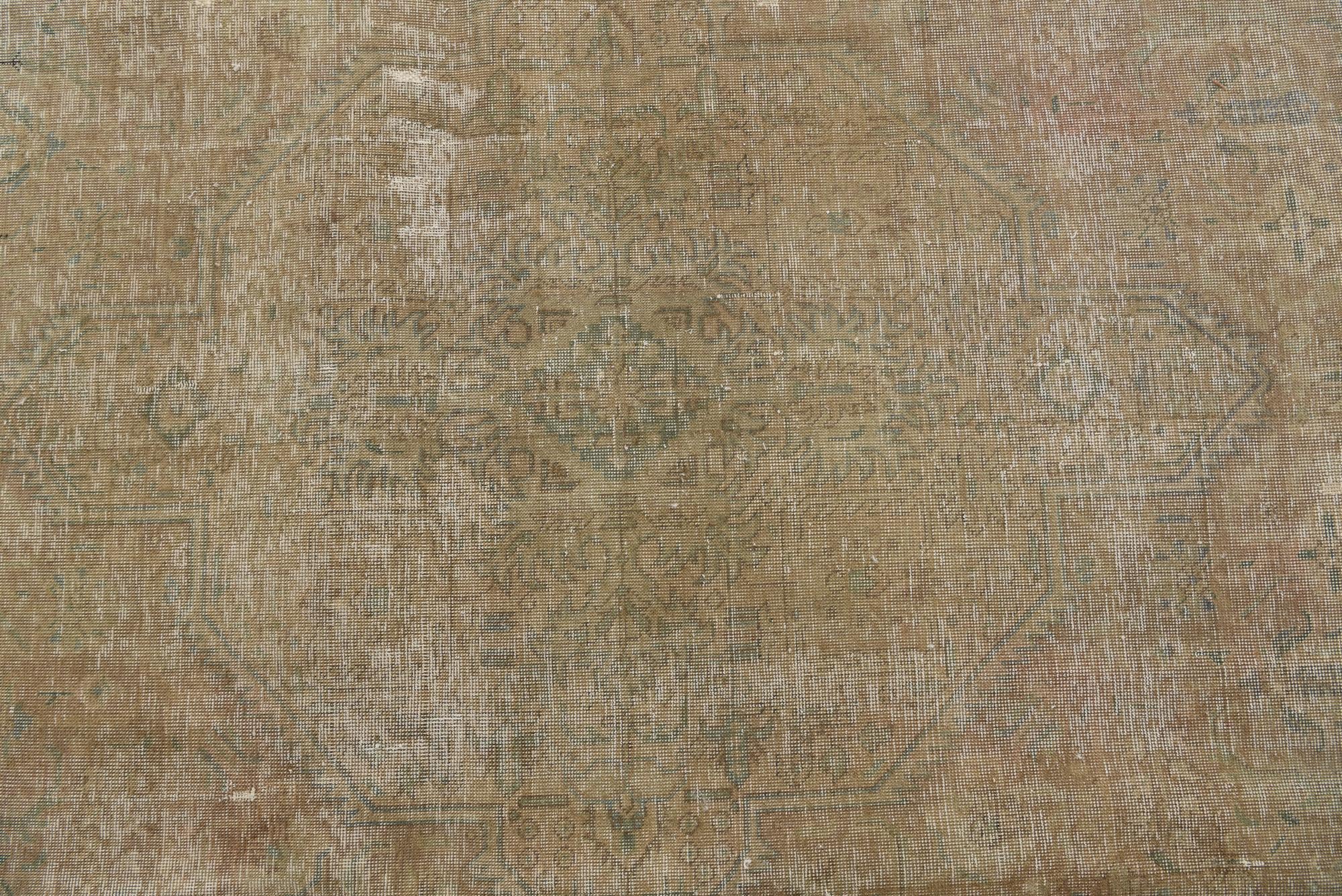 9' 3 x 13' Hand Knotted Ultra Vintage Persian Wool Rug