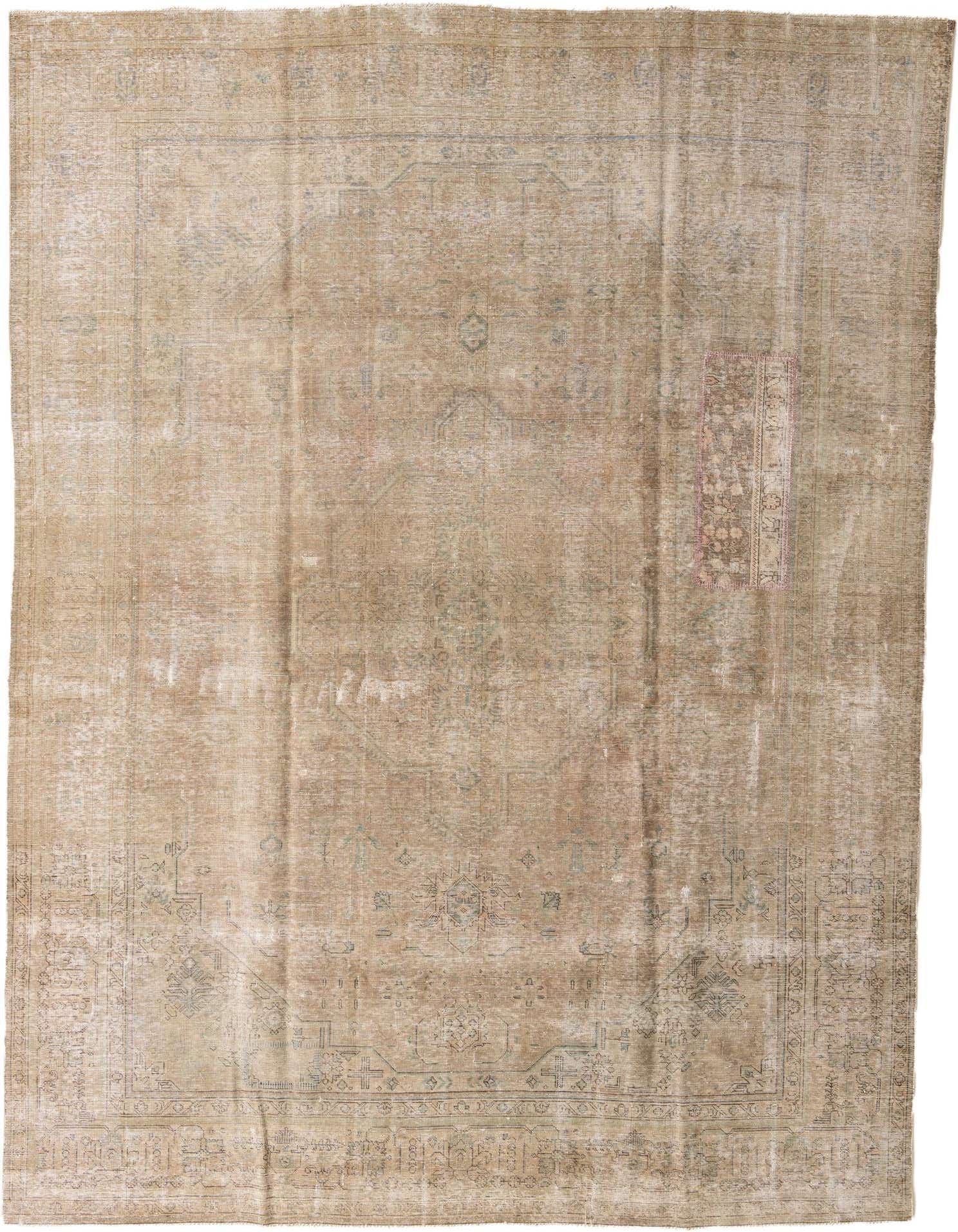 Primary image 9' 3 x 13'  Hand Knotted Ultra Vintage Persian Wool Rug