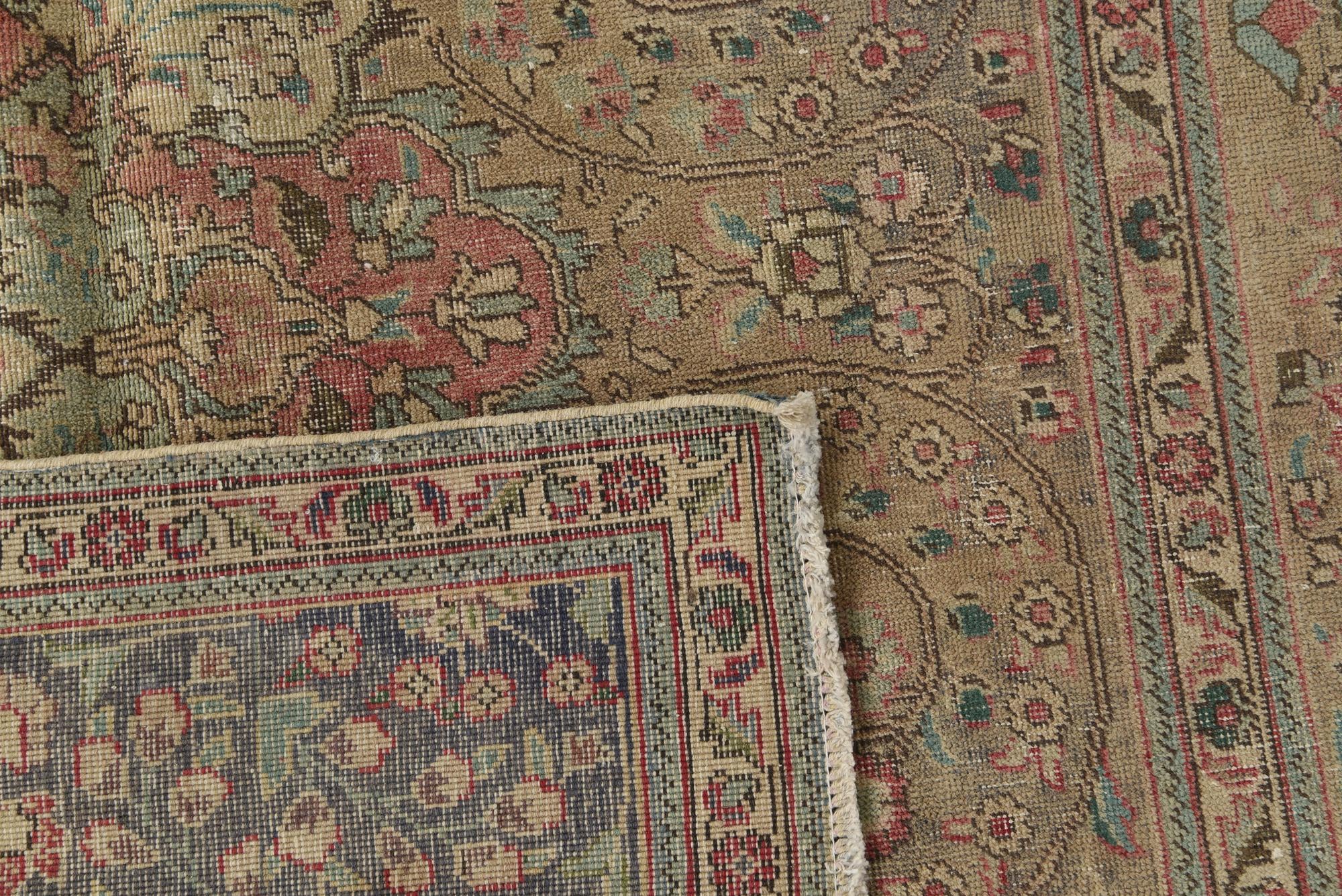 6' 6 x 9' 10 Hand Knotted Ultra Vintage Persian Wool Rug