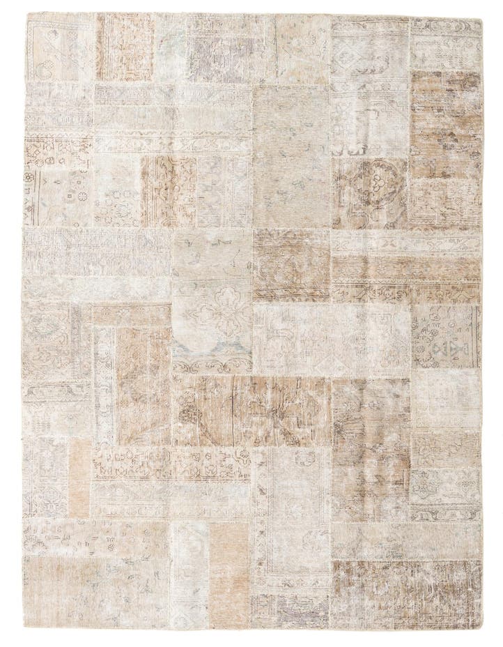  6' 8 x 9' 9  Hand Knotted Ultra Vintage Persian W...