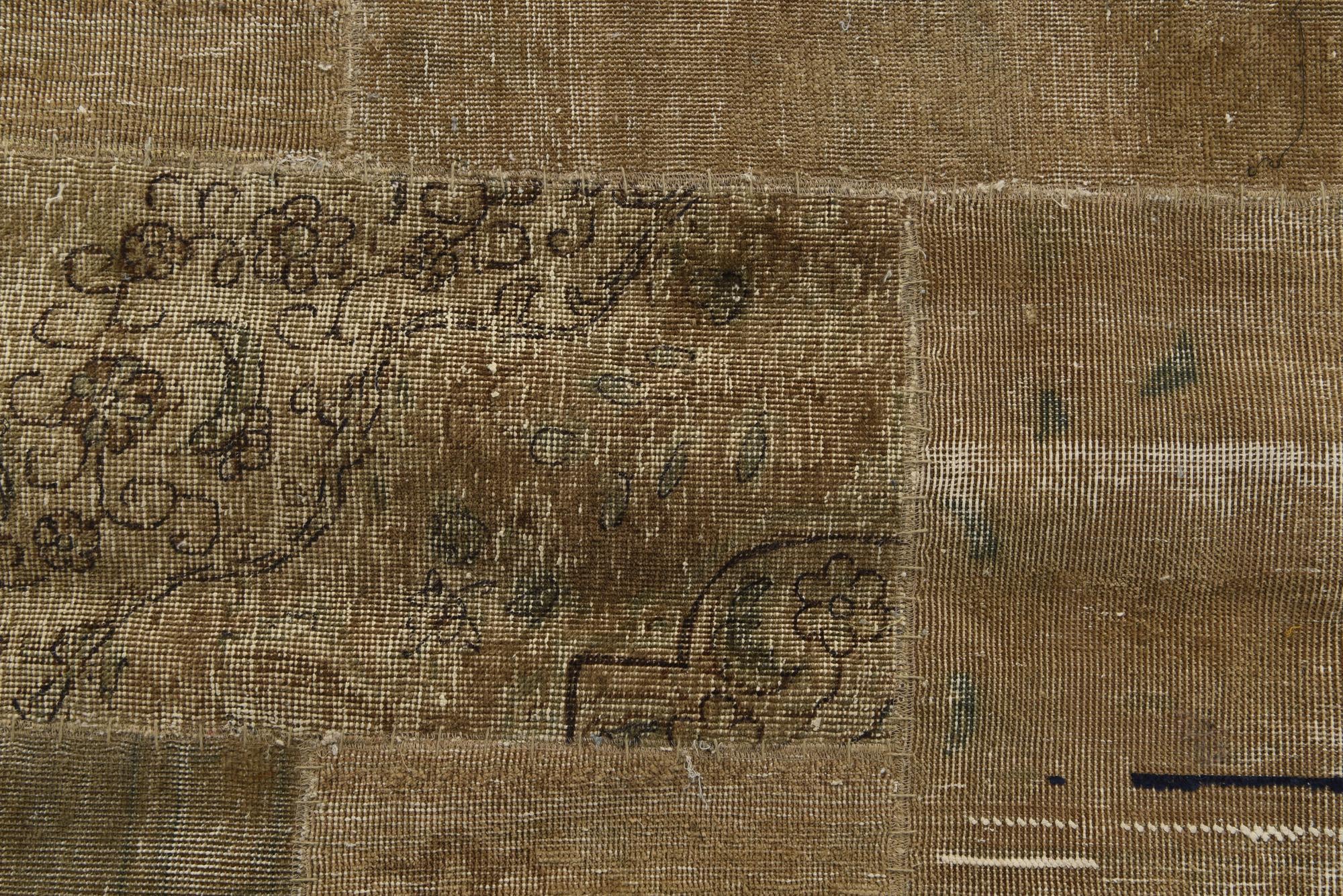 8' x 9' 8 Hand Knotted Ultra Vintage Persian Wool Rug