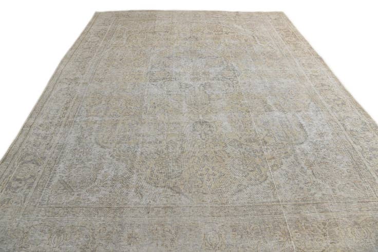 Detail image of 9' 6 x 12' 10 Hand Knotted Ultra Vintage Persian Wool Rug