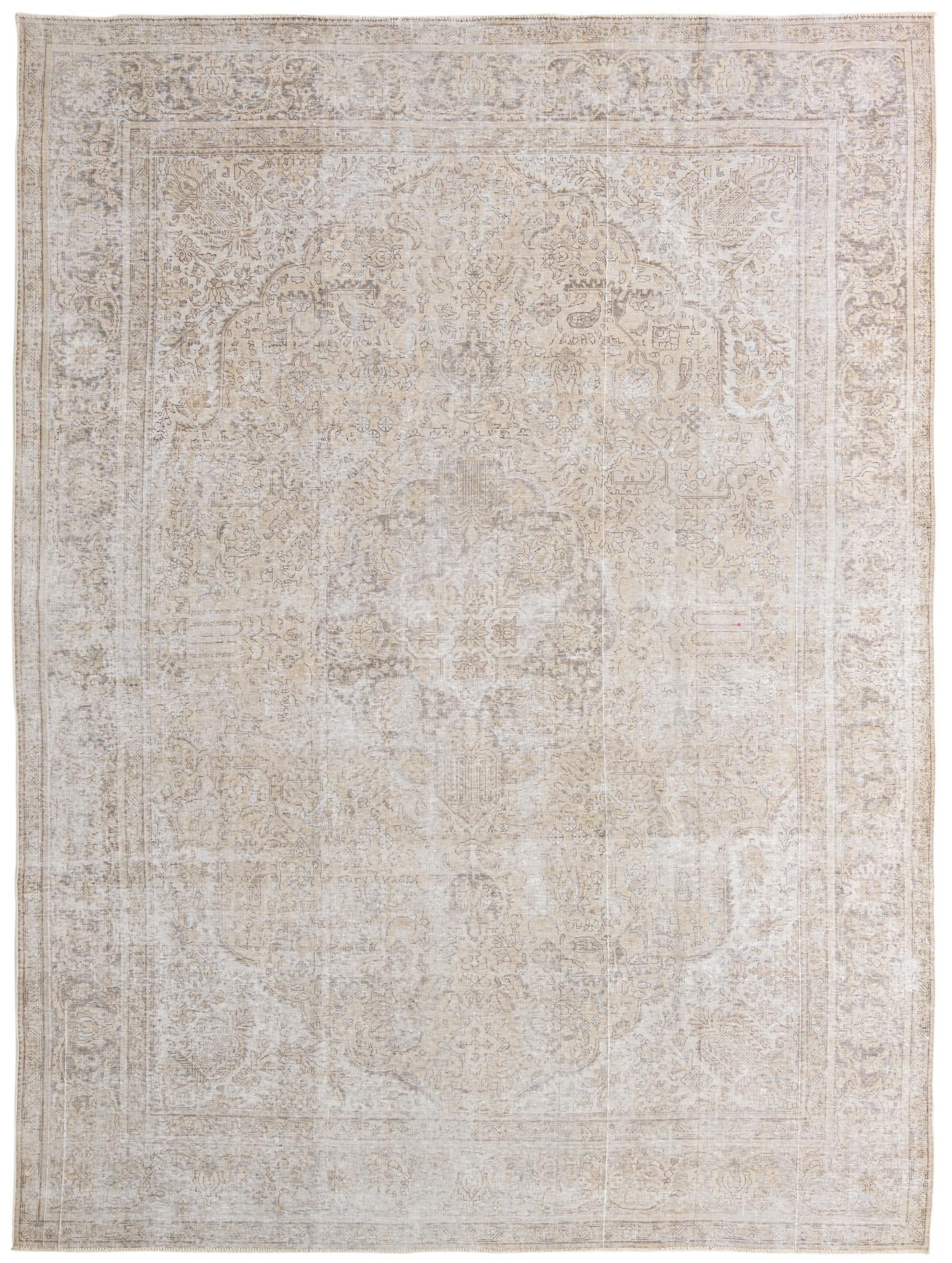 9' 6 x 12' 10 Hand Knotted Ultra Vintage Persian Wool Rug