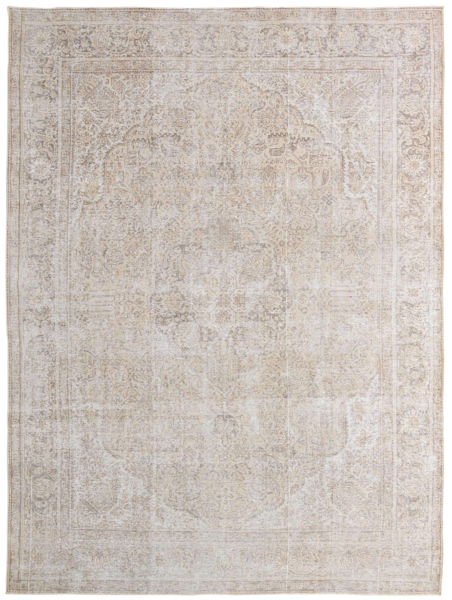 9' 6 x 12' 10 Hand Knotted Ultra Vintage Persian Wool Rug