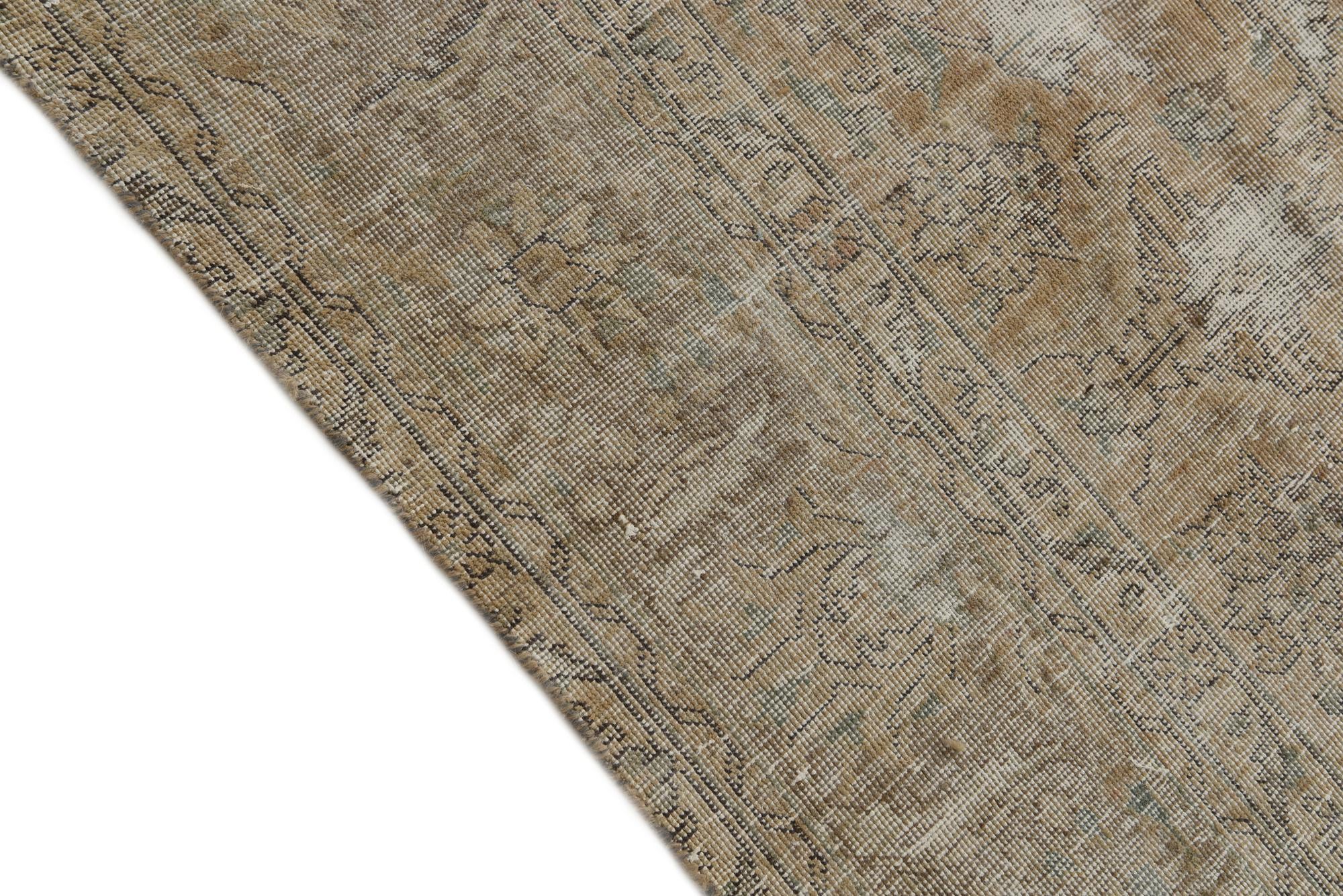 8' x 10' 10 Hand Knotted Ultra Vintage Persian Wool Rug