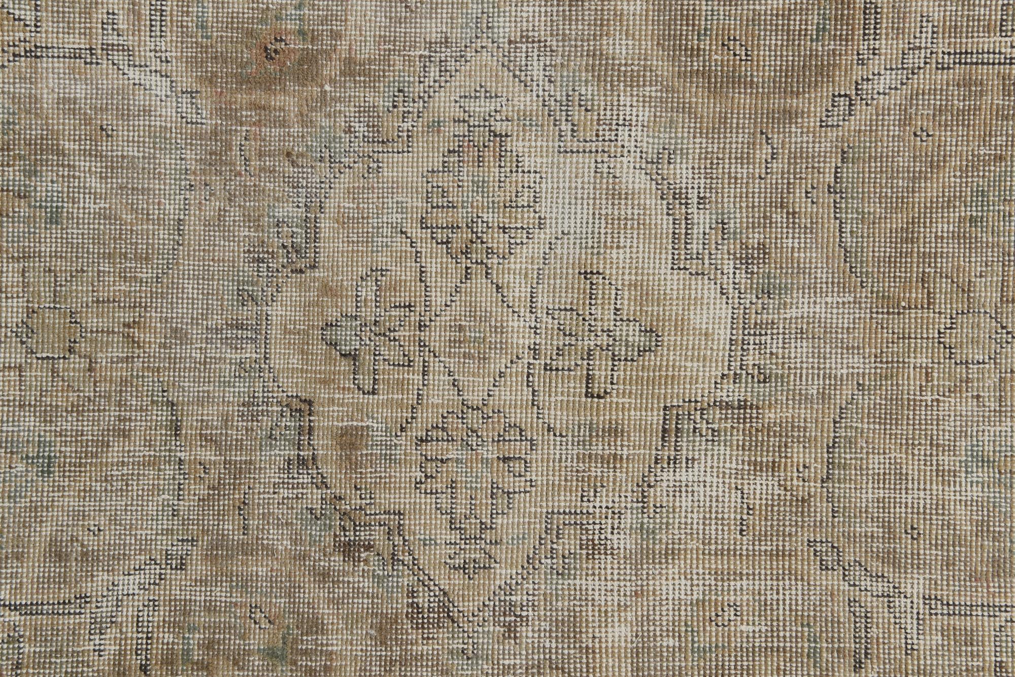 8' x 10' 10 Hand Knotted Ultra Vintage Persian Wool Rug