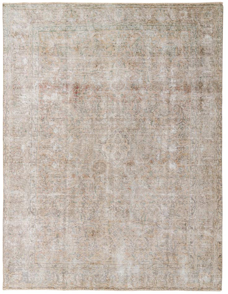 Detail image of 8' x 10' 10 Hand Knotted Ultra Vintage Persian Wool Rug