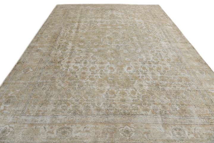 9' x 13' Hand Knotted Ultra Vintage Persian Wool Rug