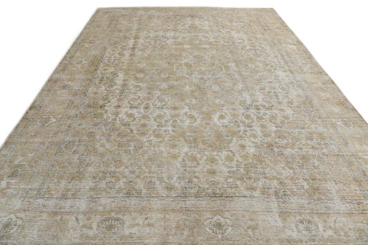 Detail image of 9' x 13' Hand Knotted Ultra Vintage Persian Wool Rug