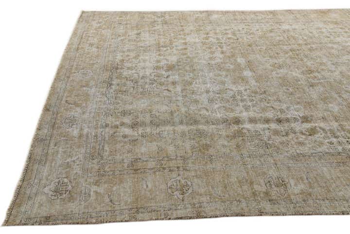9' x 13' Hand Knotted Ultra Vintage Persian Wool Rug