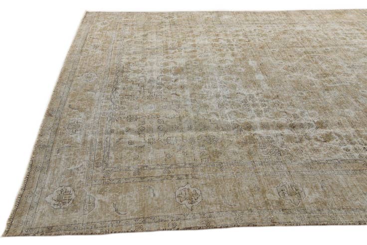 Detail image of 9' x 13' Hand Knotted Ultra Vintage Persian Wool Rug