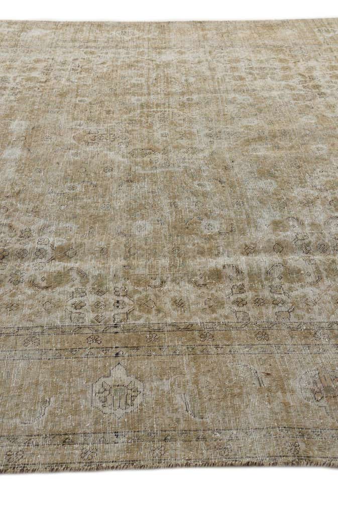 9' x 13' Hand Knotted Ultra Vintage Persian Wool Rug