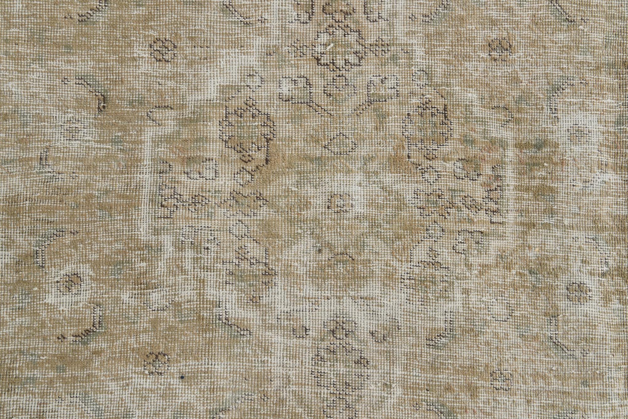 9' x 13' Hand Knotted Ultra Vintage Persian Wool Rug