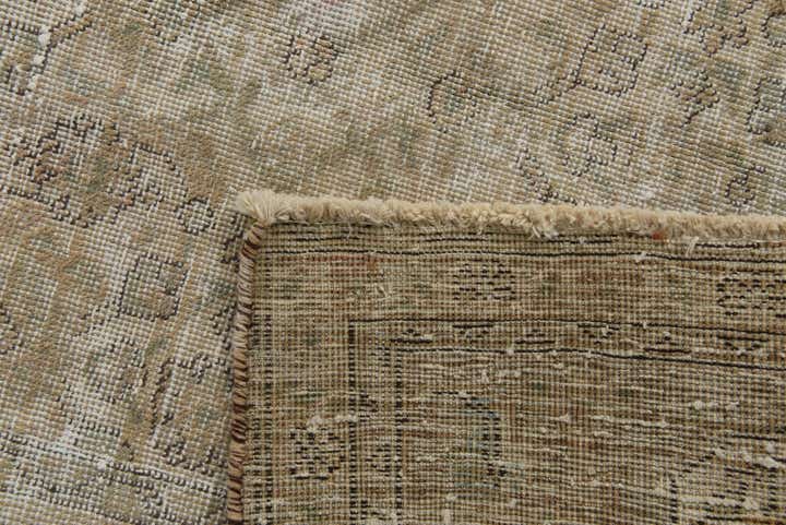 9' x 13' Hand Knotted Ultra Vintage Persian Wool Rug
