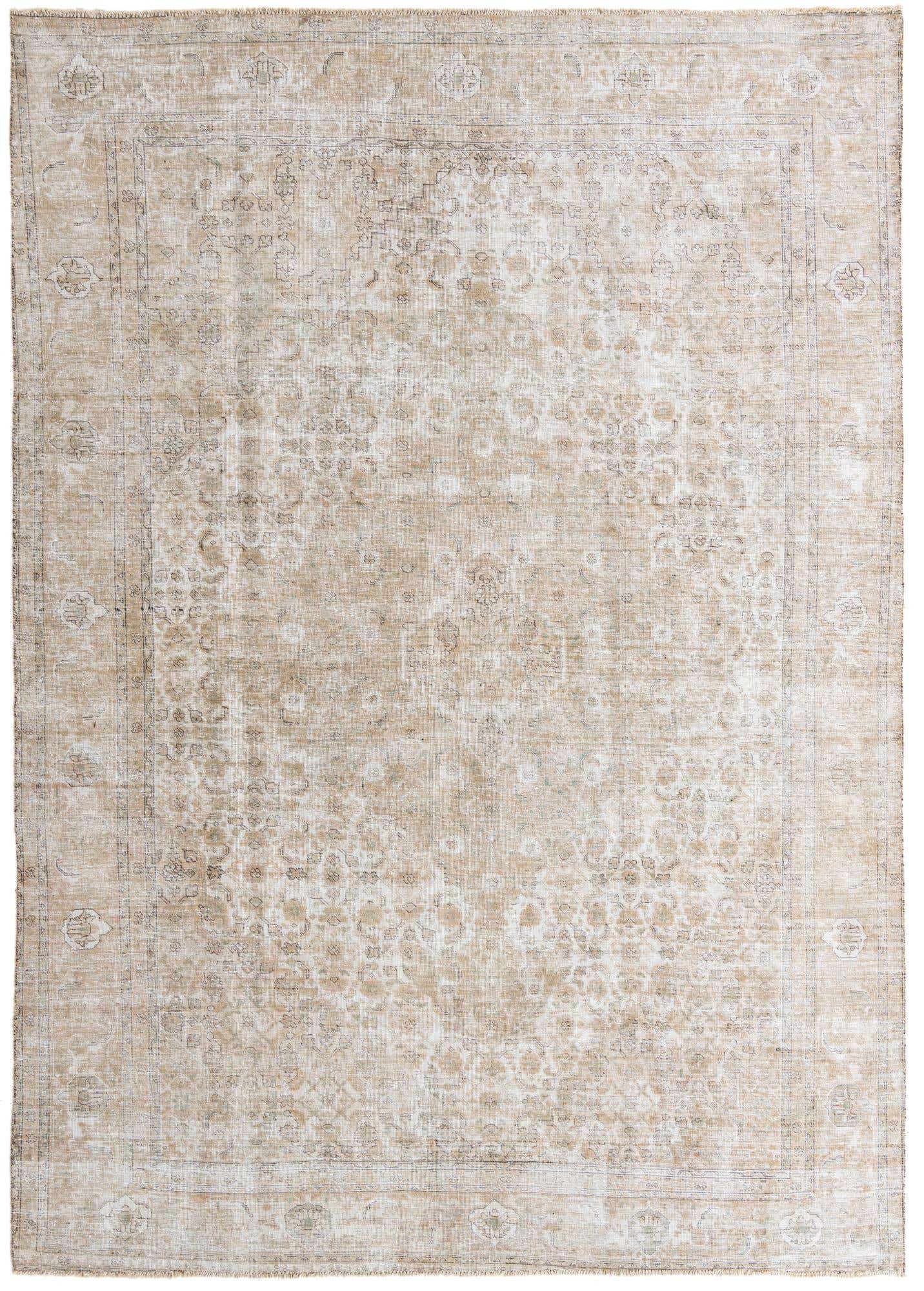 9' x 13' Hand Knotted Ultra Vintage Persian Wool Rug