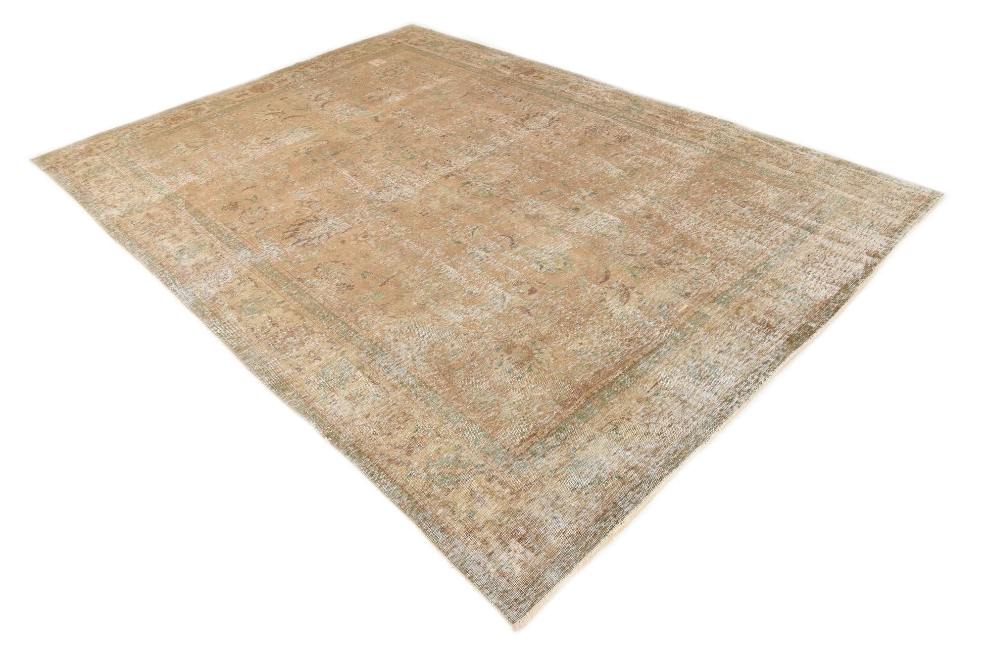 7' 8 x 10' 9 Hand Knotted Ultra Vintage Persian Wool Rug