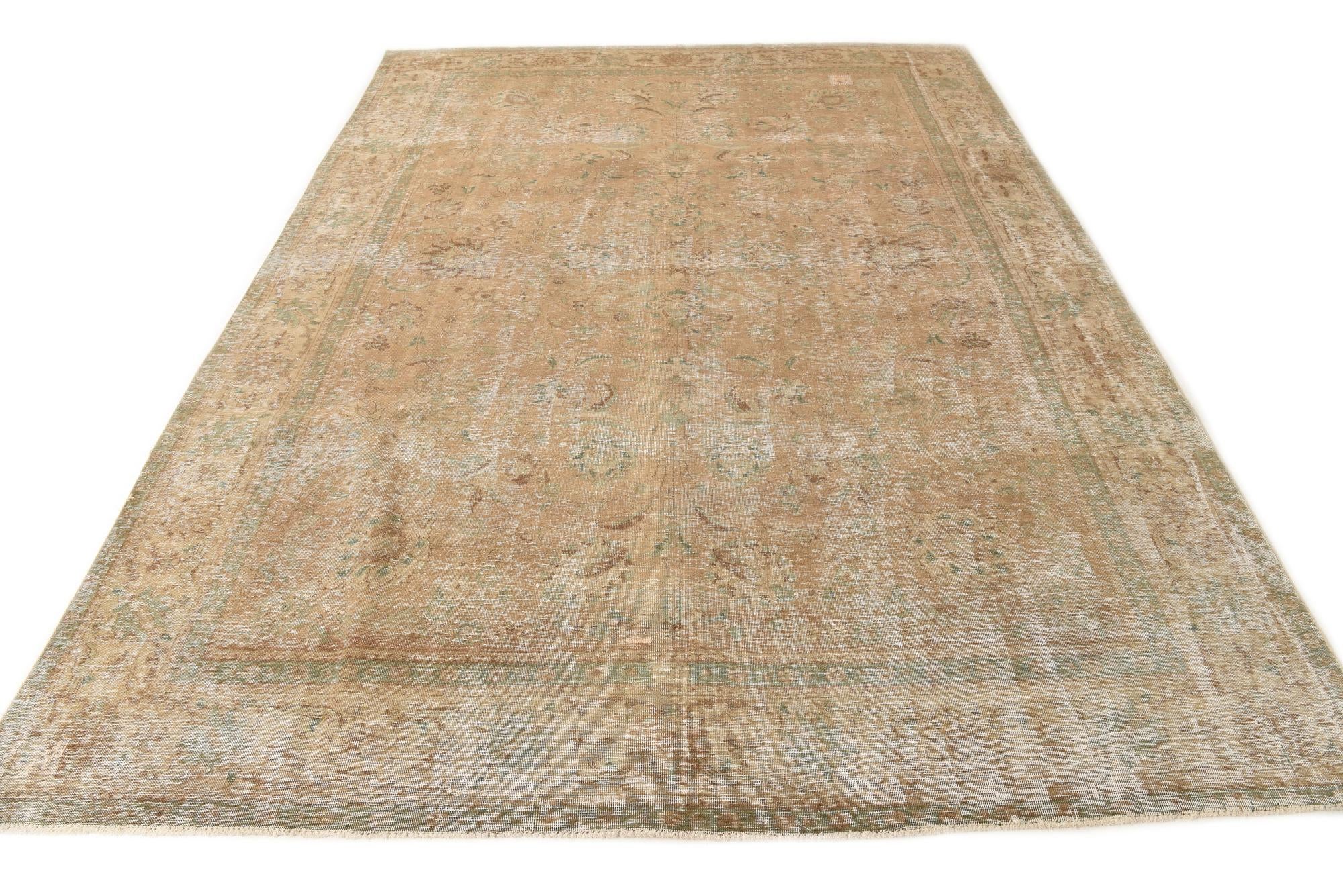 7' 8 x 10' 9 Hand Knotted Ultra Vintage Persian Wool Rug