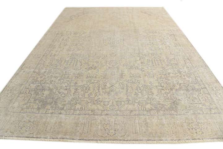 9' 4 x 12' 5 Hand Knotted Ultra Vintage Persian Wool Rug