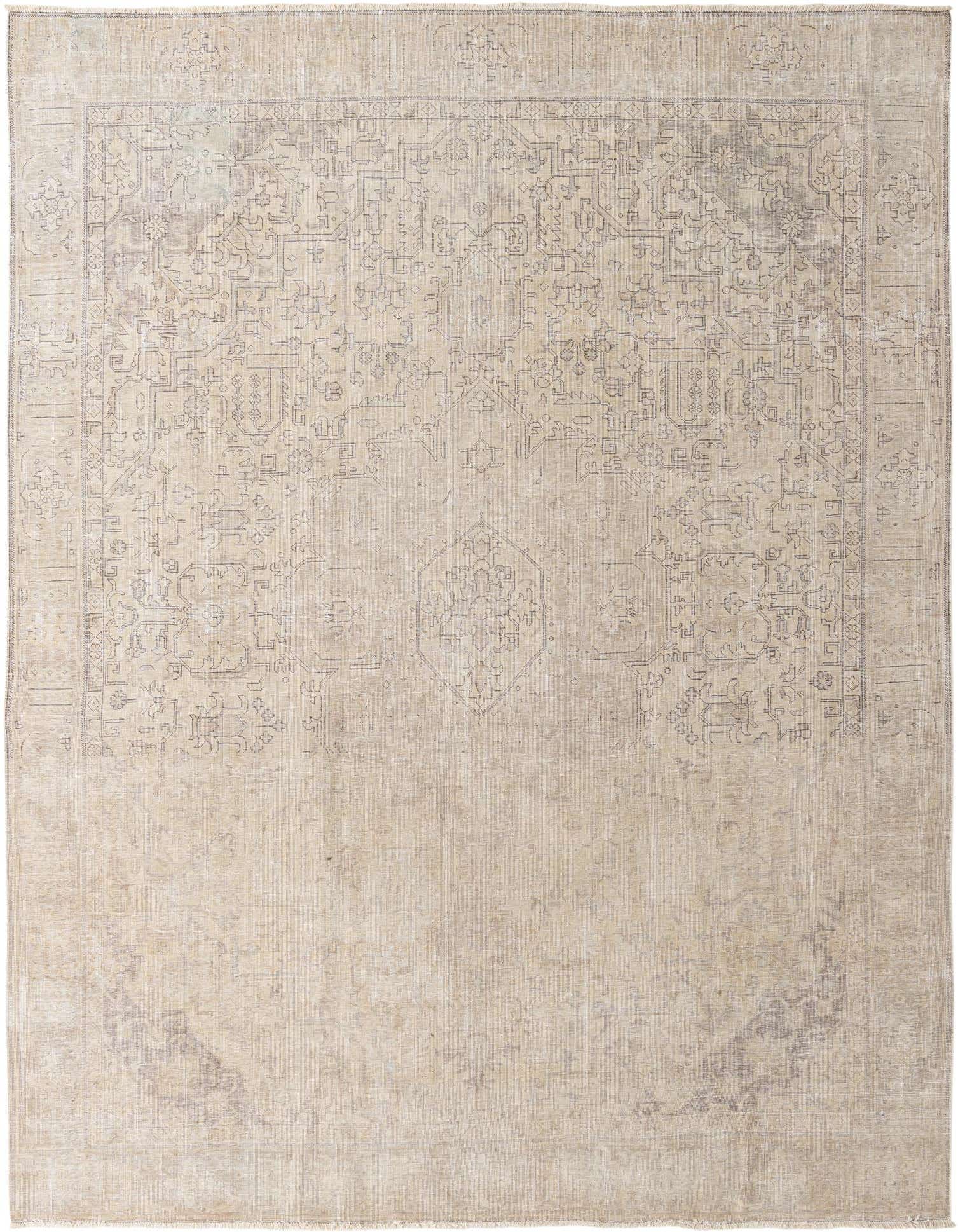 Primary image 9' 4 x 12' 5  Hand Knotted Ultra Vintage Persian Wool Rug